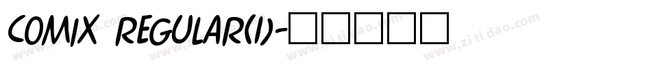 Comix Regular(1)字体转换